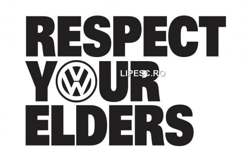 Sticker resprect your elders vw