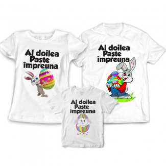 Set Tricouri al doilea Paste impreuna