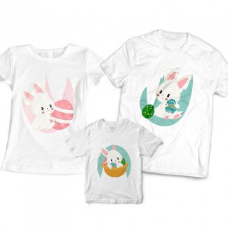 Set tricouri Familie pentru Paste 