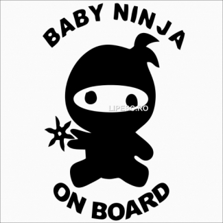 Sticker baby ninja on board 