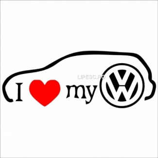 Sticker i love my VW