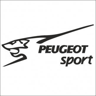 sticker auto Peugeot sport